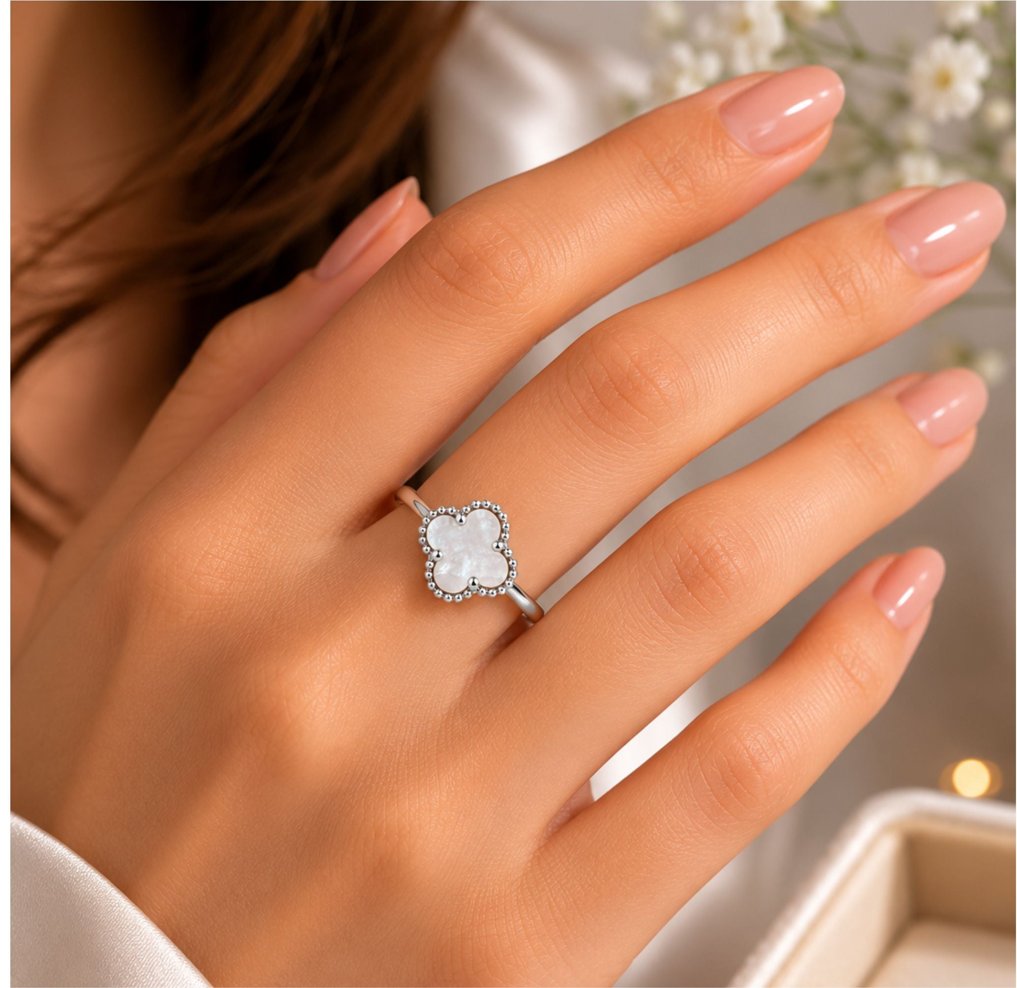 Anillo Trébol de la Suerte