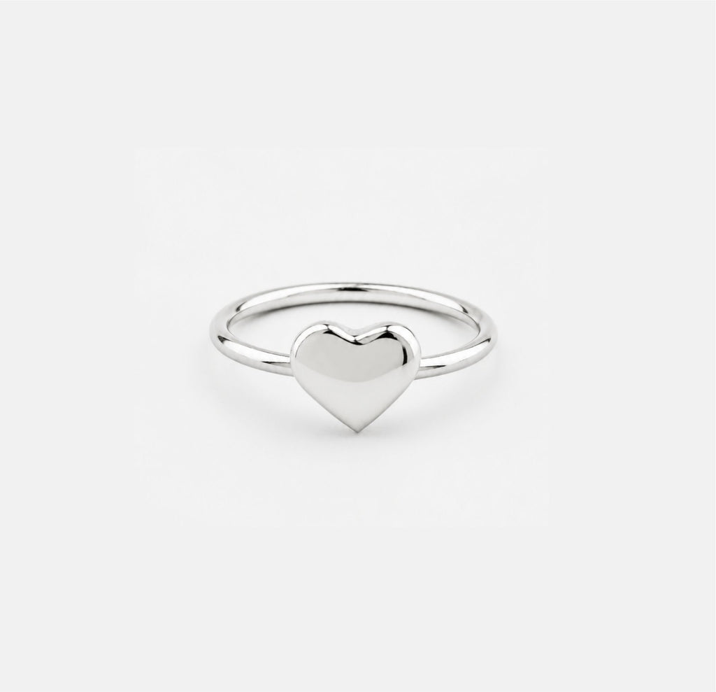 Anillo Corazón de Plata