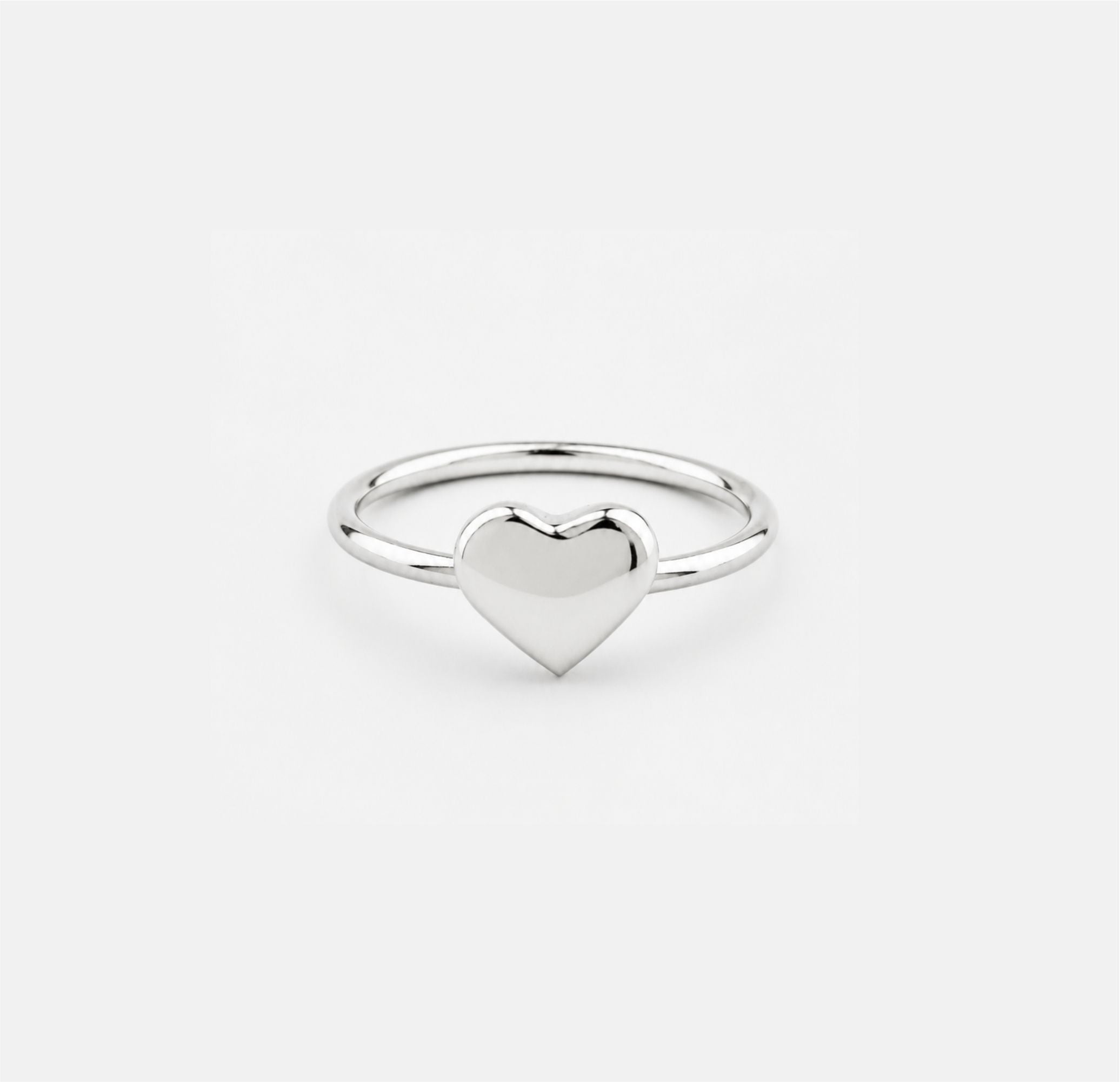 Anillo Corazón de Plata