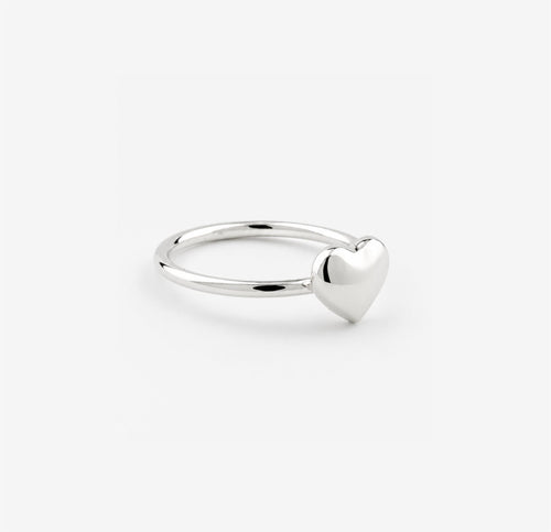 Anillo Corazón de Plata
