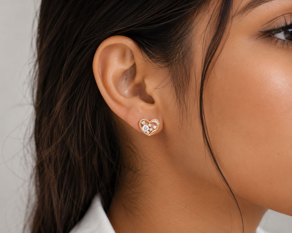 Aretes Corazón Destello