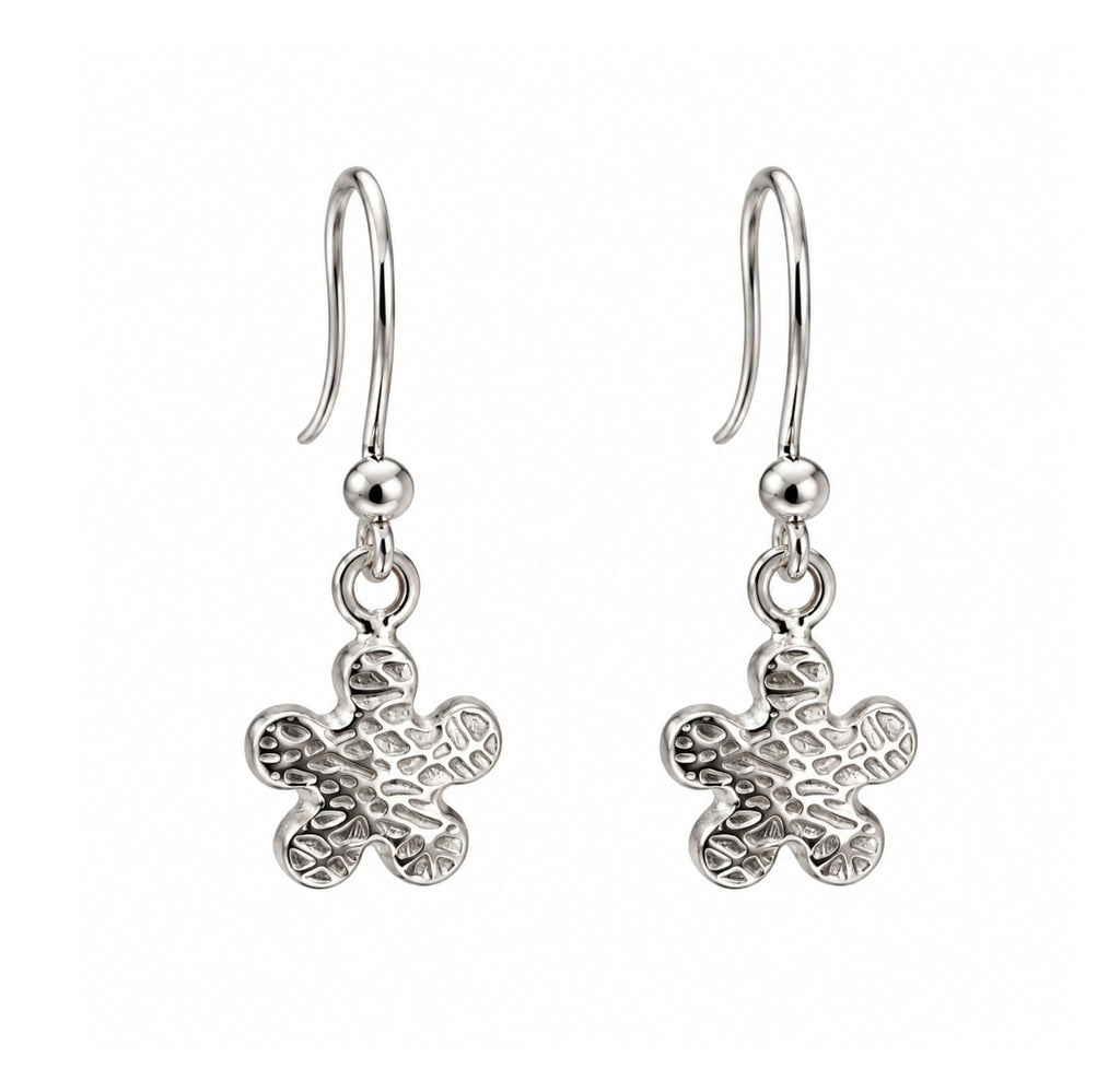 Aretes Pétalo de Plata