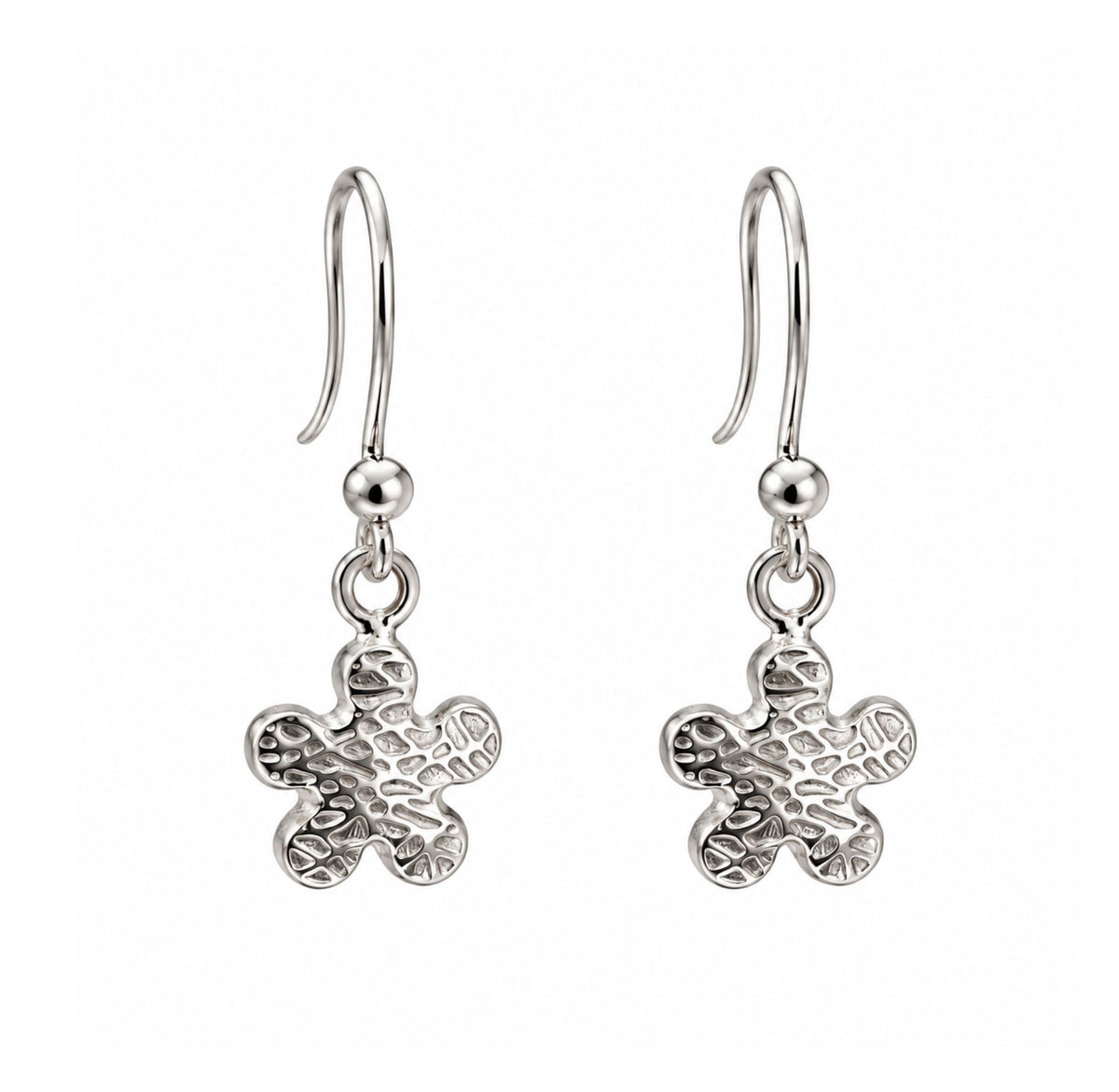 Aretes Pétalo de Plata