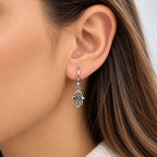 Aretes Colgantes Hamsa Protectora