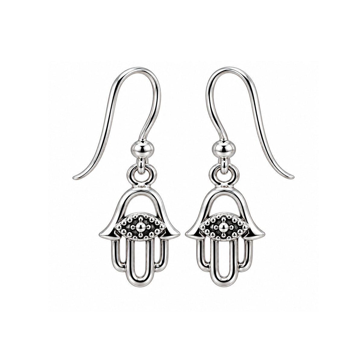 Aretes Colgantes Hamsa Protectora