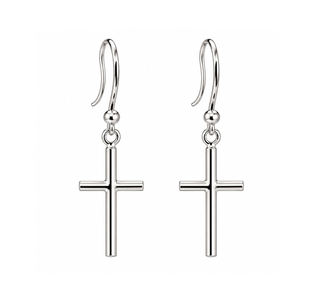 Aretes Colgantes Cruz de Fe