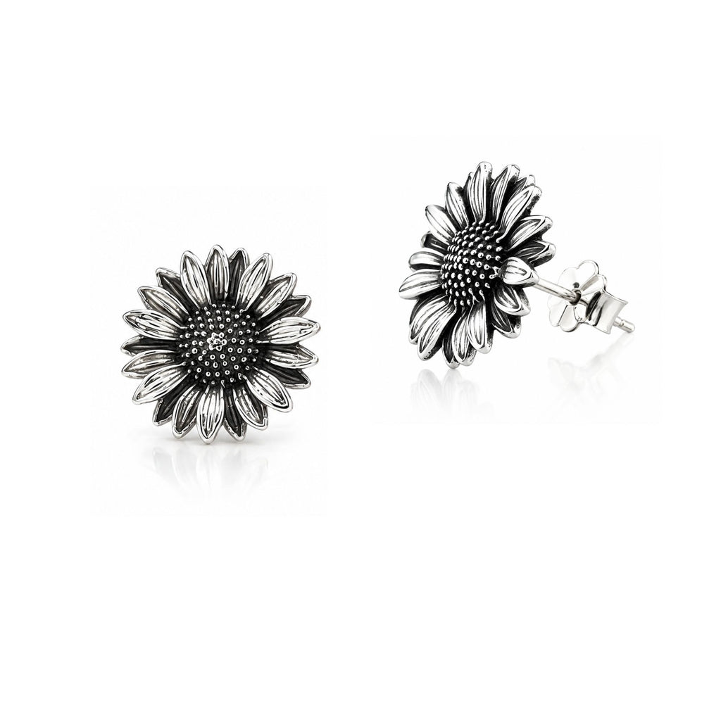 Arete Girasol Ebano