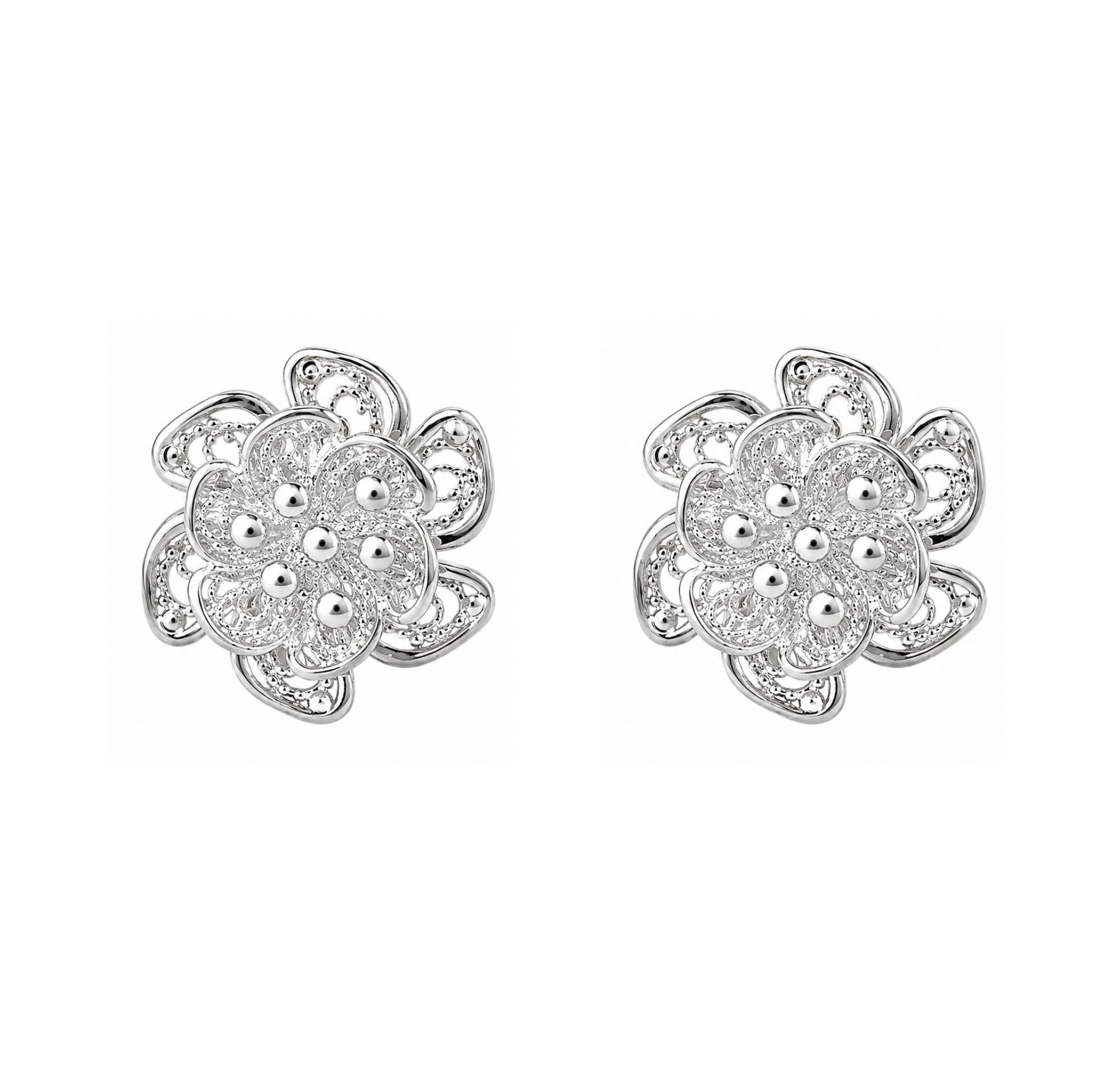 Arete Flor Filigrana