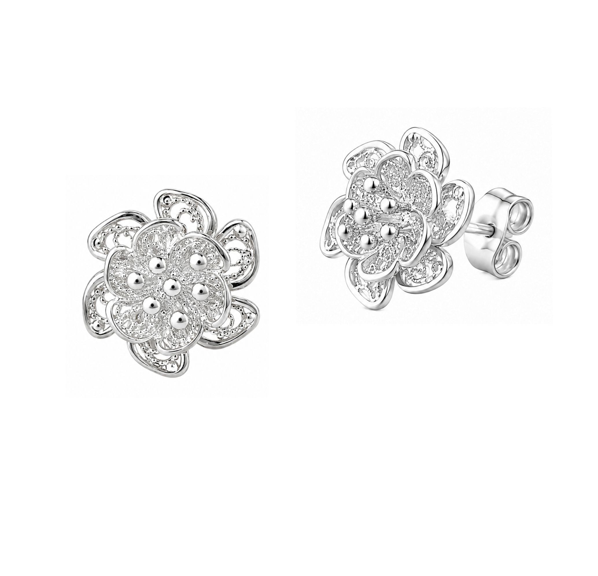 Arete Flor Filigrana