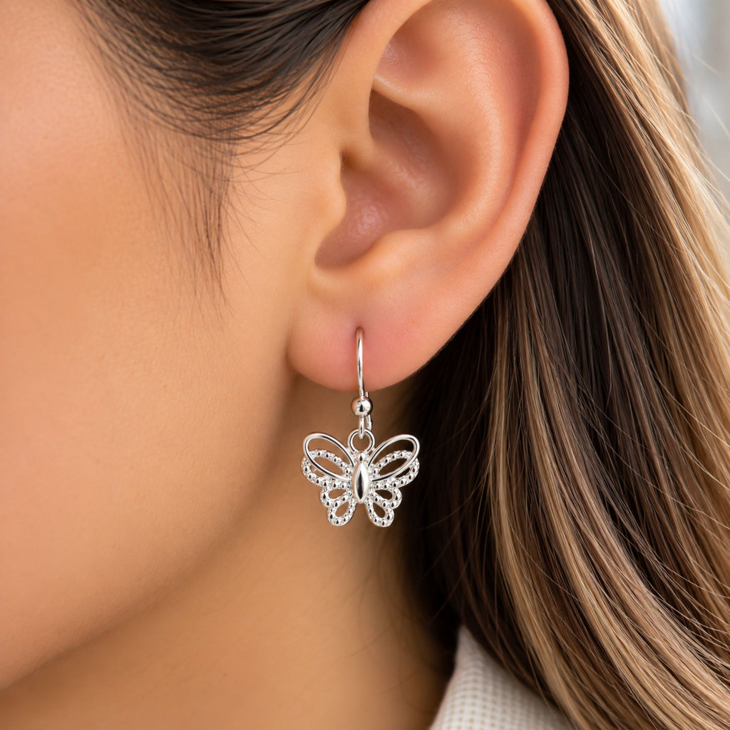 Aretes Colgantes Mariposa Encanto