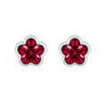 Arete Floral Rubi