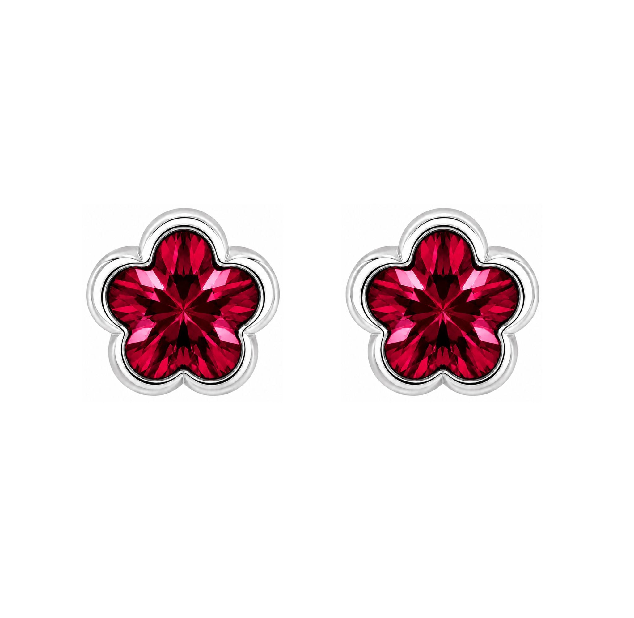 Arete Floral Rubi