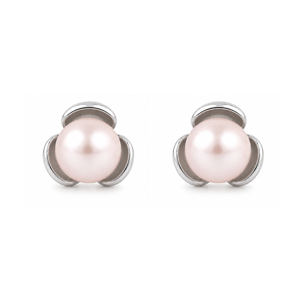 Arete Reversible Roseta Perla