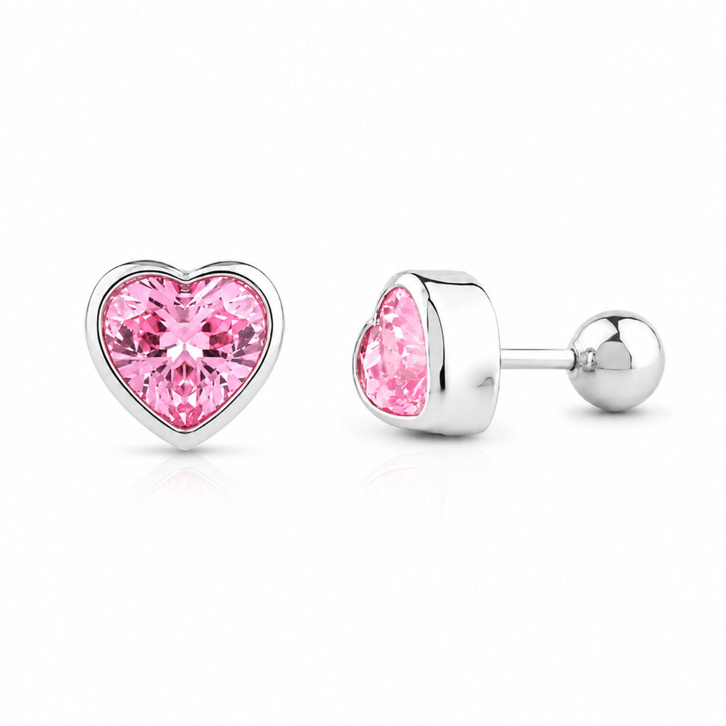 Arete Reversible Corazon Pink