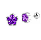 Arete Floral Amatista