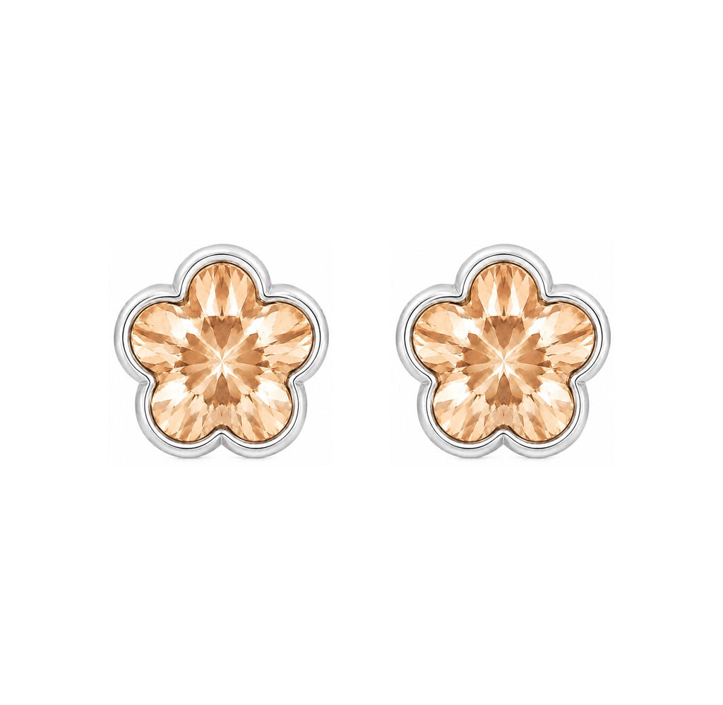 Arete Floral Topacio