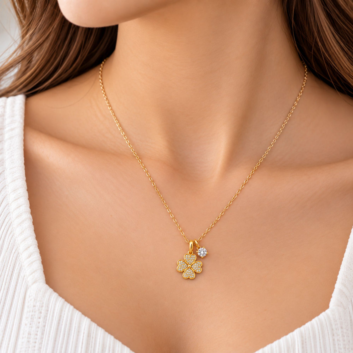 Collar Trébol de la Suerte