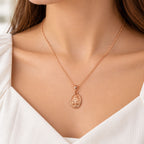 Collar Virgen Milagrosa Gold Rose