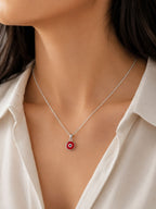 Collar Ojo Turco Rojo – Protección y Buena Energía