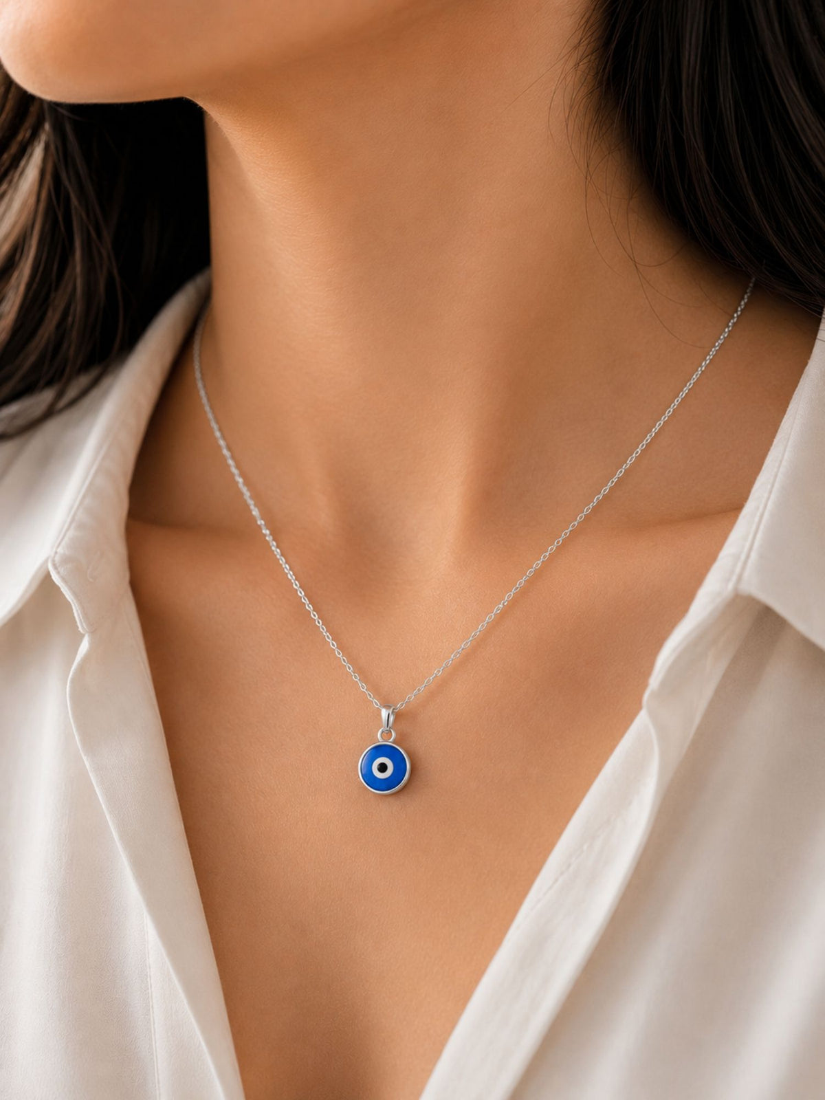 Collar Ojo Turco Azul – Protección y Buena Energía