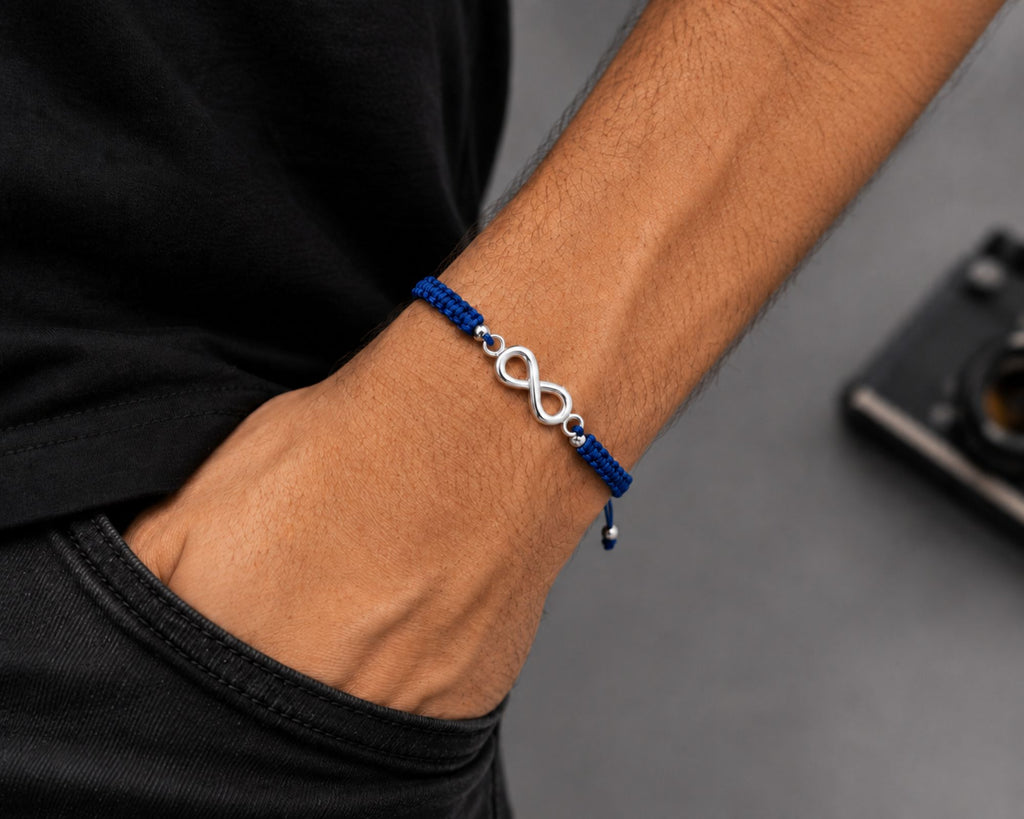 Pulsera Amuleto Infinito Azul