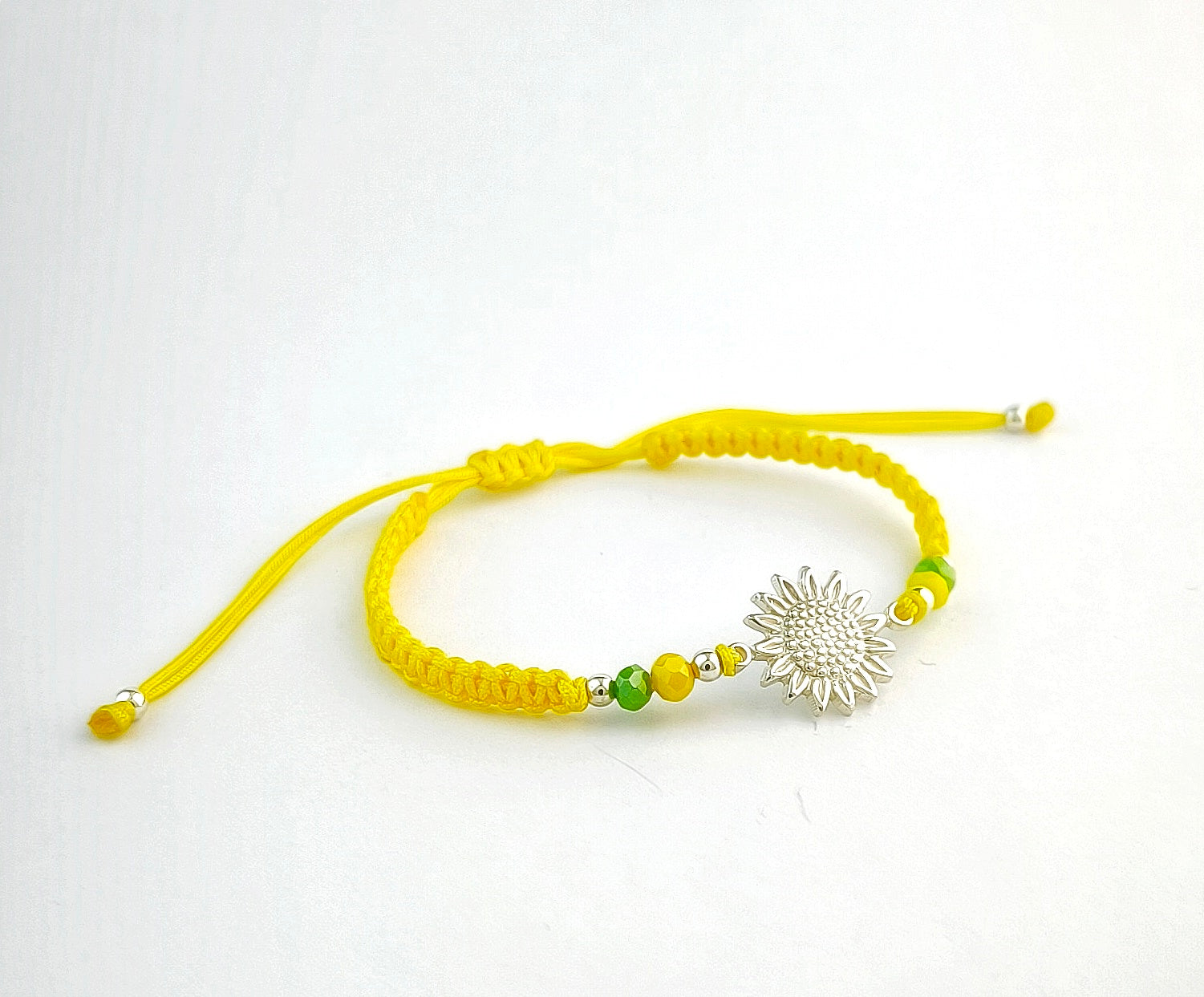 Pulsera Tejida Girasol