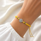 Pulsera Tejida Girasol