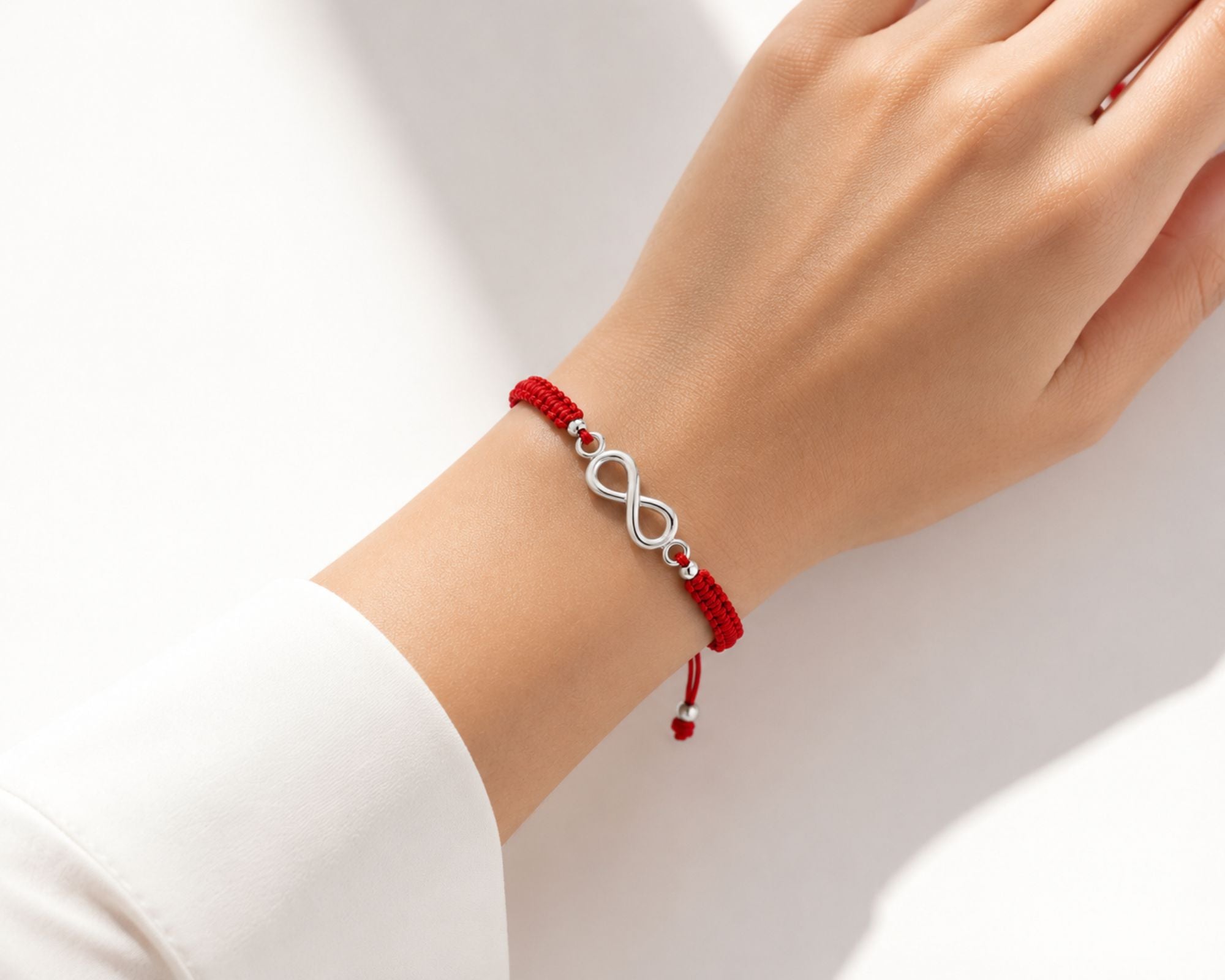 Pulsera Amuleto Infinito Rojo