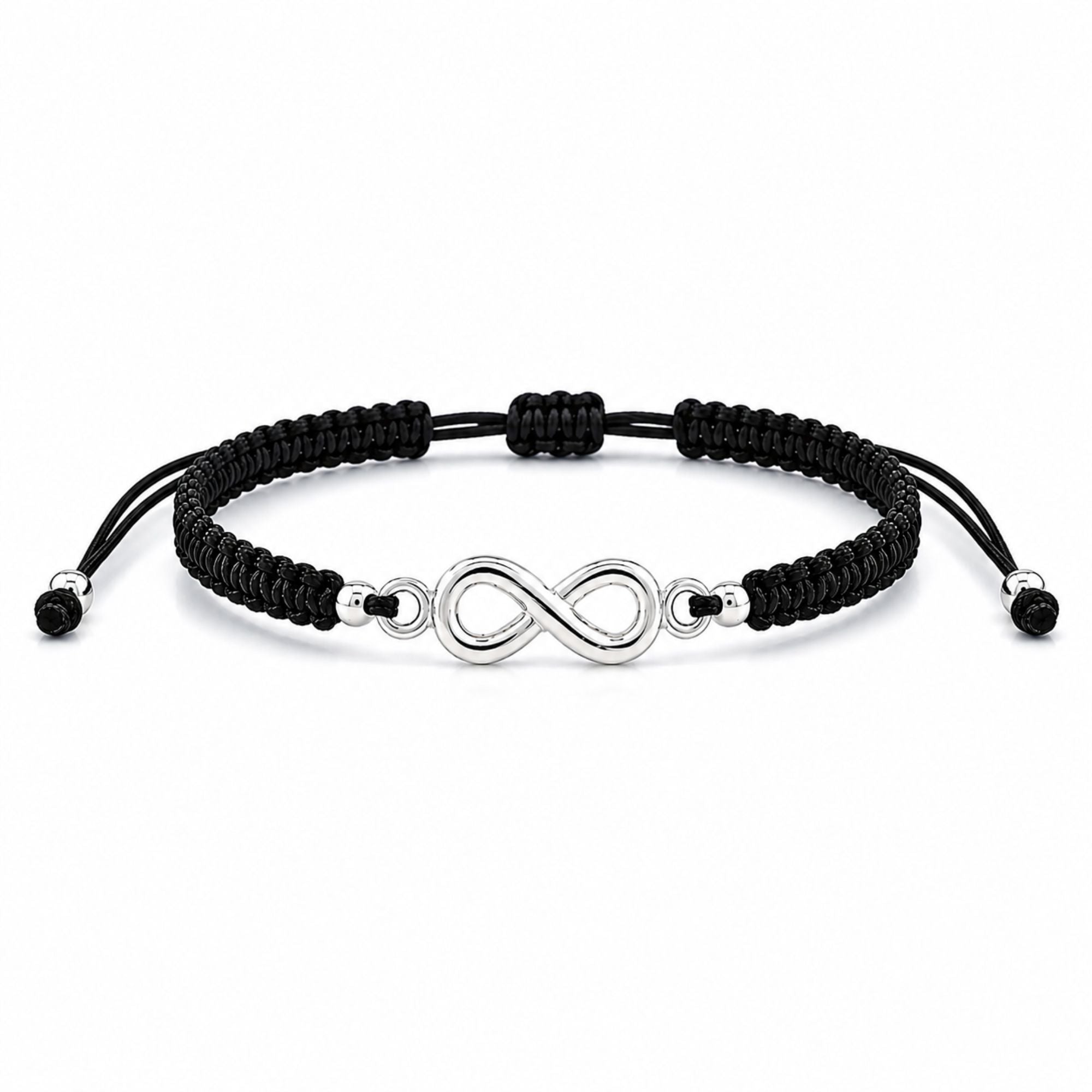 Pulsera Amuleto Infinito Negro