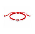 Pulsera Tejida Ojo Turco Rojo