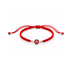 Pulsera Tejida Ojo Turco Rojo