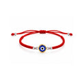 Pulsera Tejida Ojo Turco Azul Gold