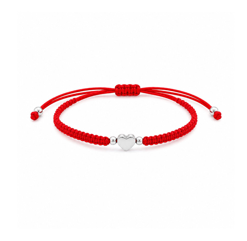 Pulsera Tejida Corazón Eterno