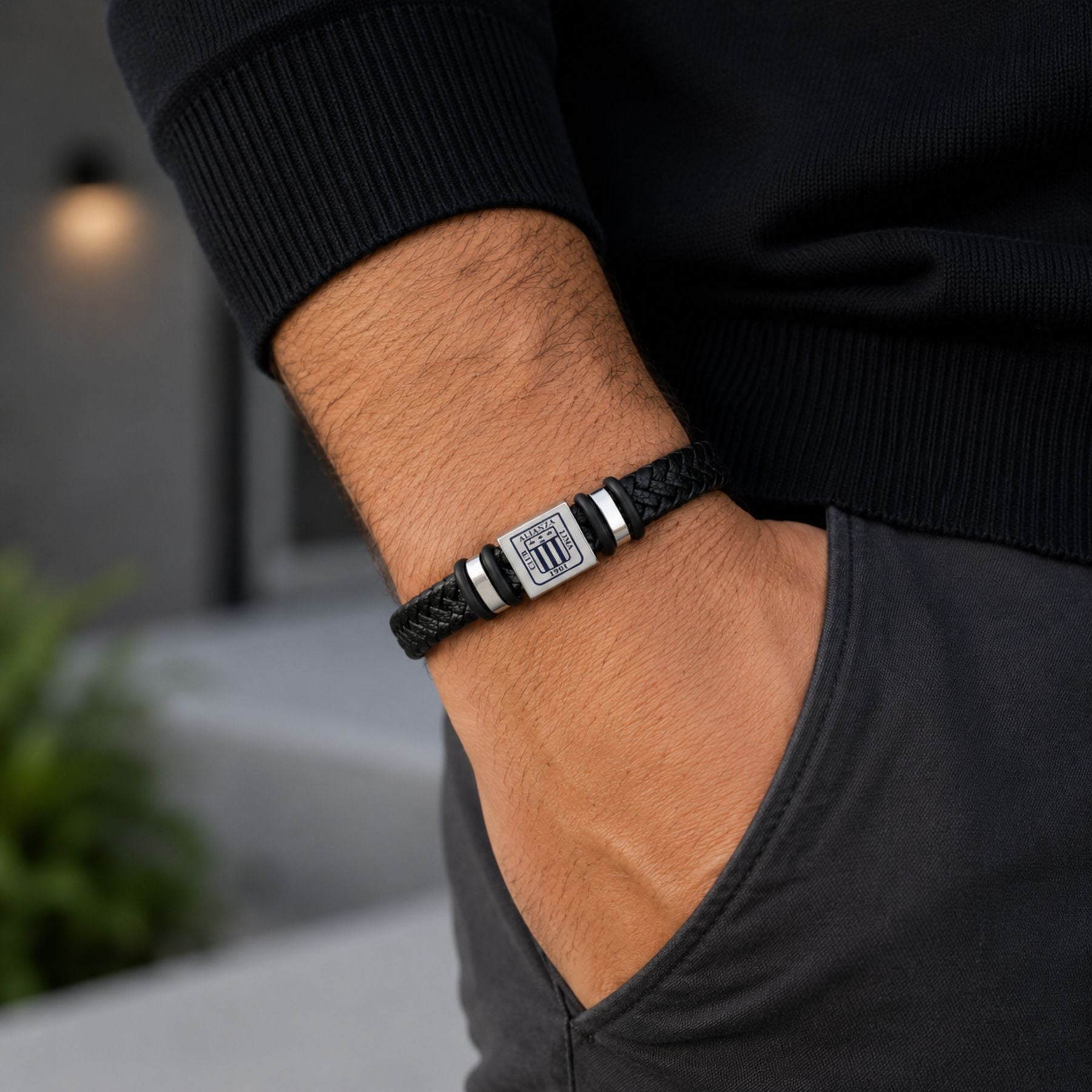 Pulsera de Cuero Alianza Lima