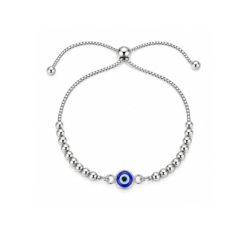 Pulsera Regulable Ojo Turco Azul