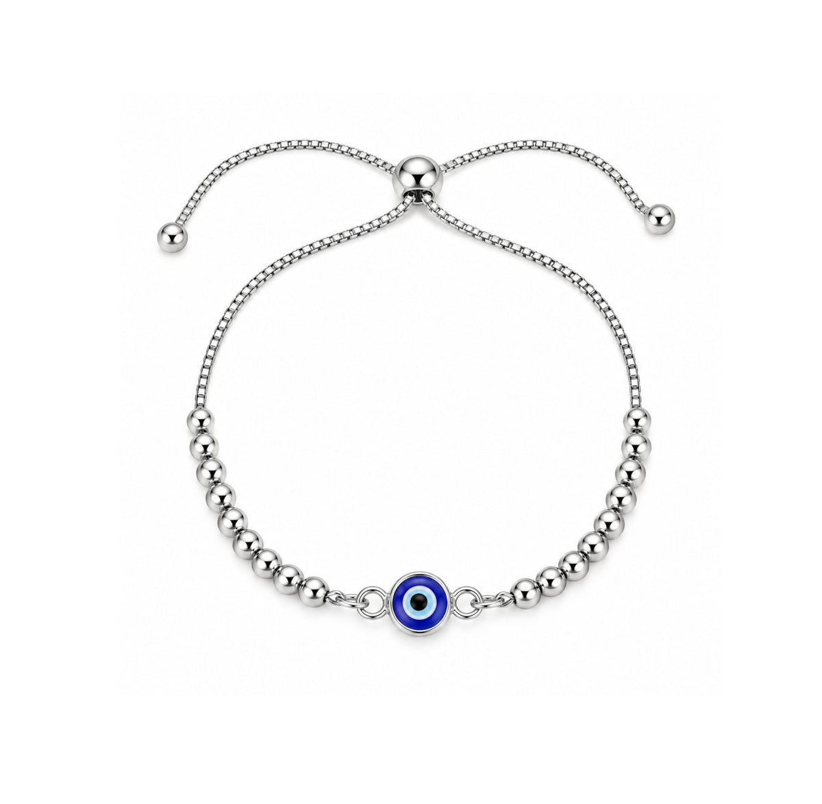Pulsera Regulable Ojo Turco Azul