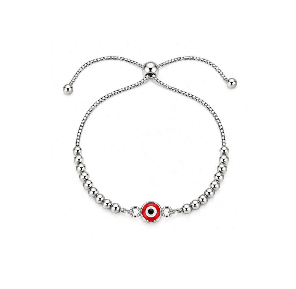 Pulsera Regulable Ojo Turco Rojo