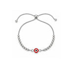 Pulsera Regulable Ojo Turco Rojo