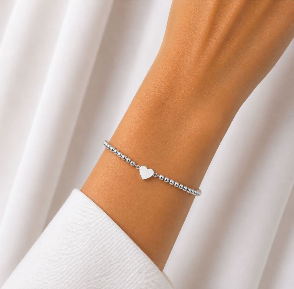Pulsera Regulable Corazón Liso