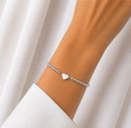 Pulsera Regulable Corazón Liso
