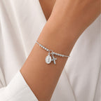 Pulsera Regulable Virgen Milagrosa y Cruz