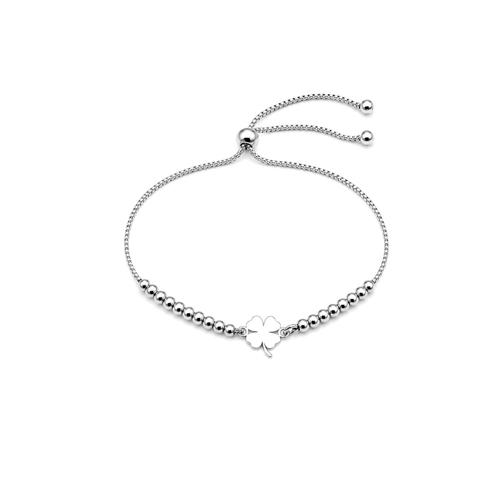 Pulsera Regulable Trébol de Cuatro Hojas
