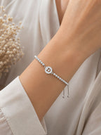 Pulsera Regulable Inicial Personalizada Letra D