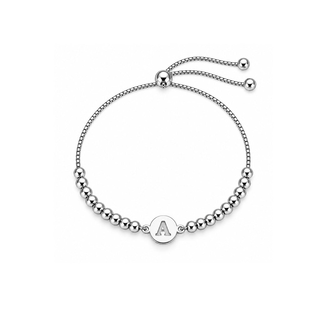 Pulsera Regulable Inicial Personalizada Letra A