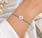 Pulsera Regulable Inicial Personalizada Letra A