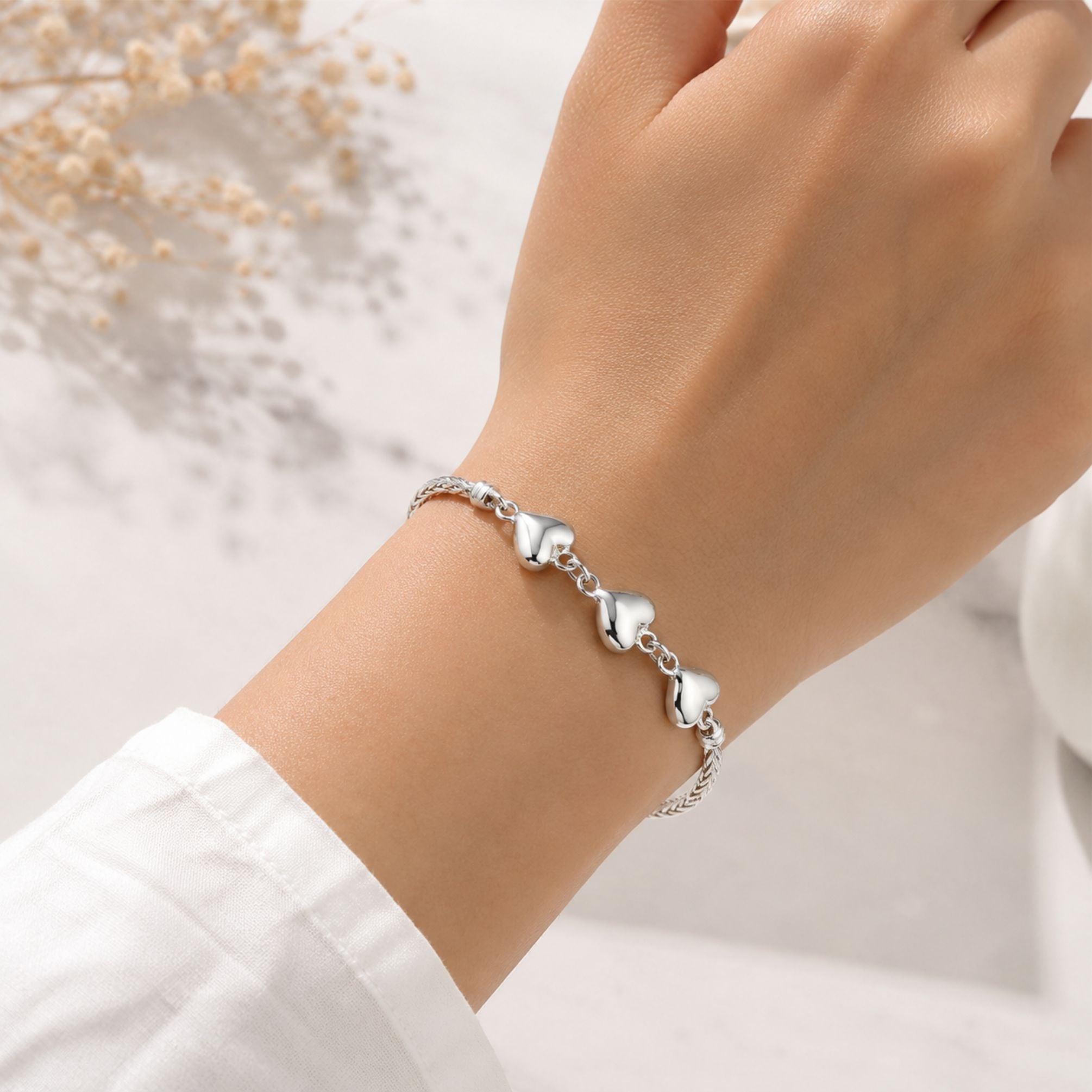 Pulsera Tres Corazones