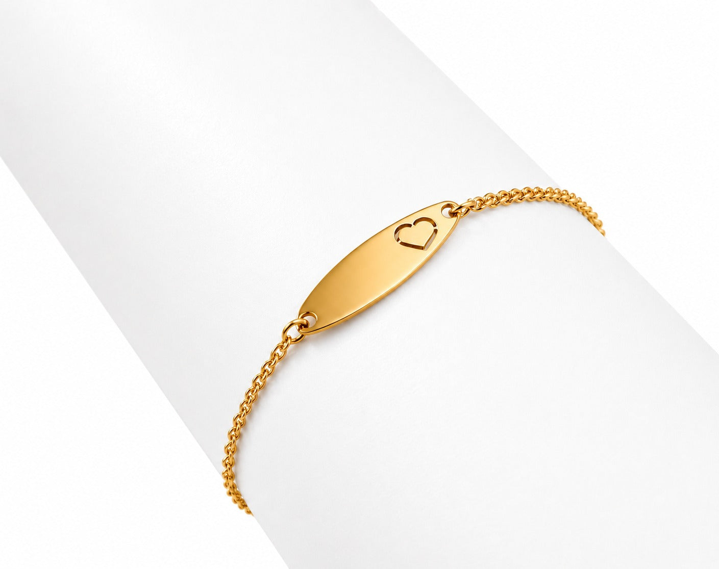 Pulsera Esclava Corazón Oro 18K