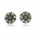 Arete Girasol Ebano