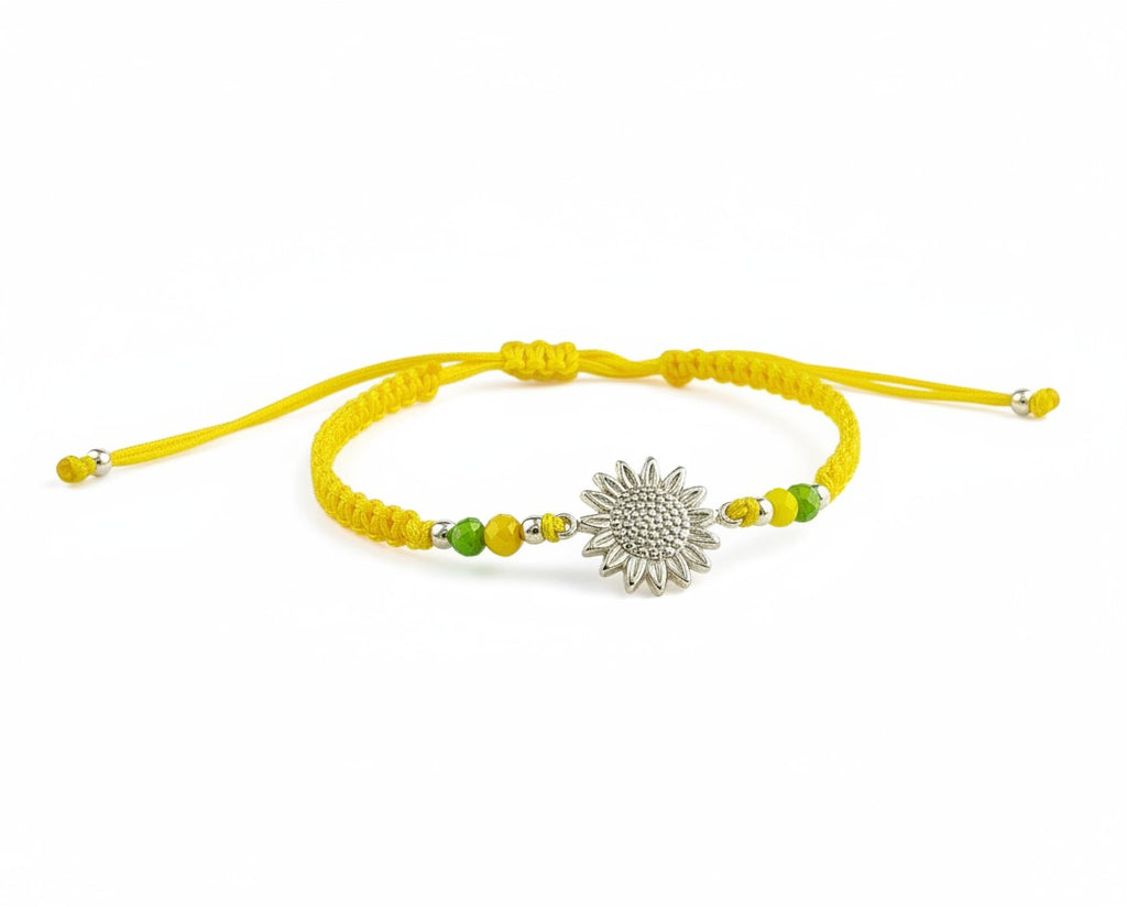 Pulsera Tejida Girasol