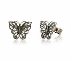 Arete Mariposa Ébano